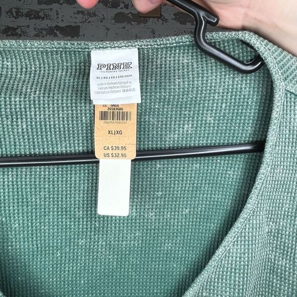 Pink | women nwt cropped waffle knit top - Picture 2 of 8